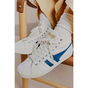 Gola Rally High Top Lace Up Plimsoll Sneakers Off White Women's Size 8